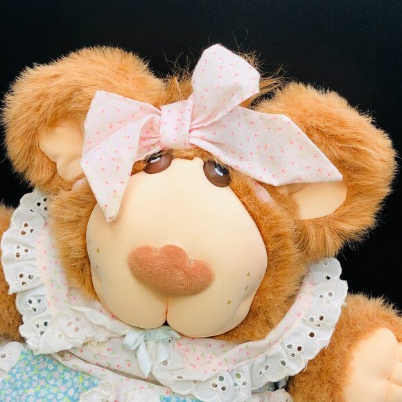 Vintage 1985 FURSKINS Xavier Roberts PERSIMMON Teddy Bear Plush: 15" - Coleco - Picture 2 of 16